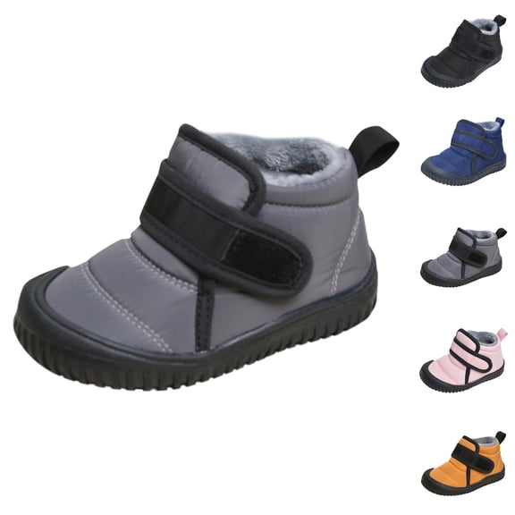 Boots for Girls Combat Boots Girls Boots Toddler Winter Footwear Warm Baby Shoes with Hook and Loop Fastening Thermal Insulated Design for Cold Weather