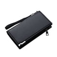 thumbnail image 1 of Fashion ID Long Wallet Solid Color Men Hasp Purse Multiple Card Slots Clutch Bag, 1 of 6