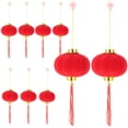 thumbnail image 4 of Luxshiny 9 Pcs Petites Lanternes Ornements Suspendus Rouges Décoratifs pour Festival du Nouvel An, 4 of 8