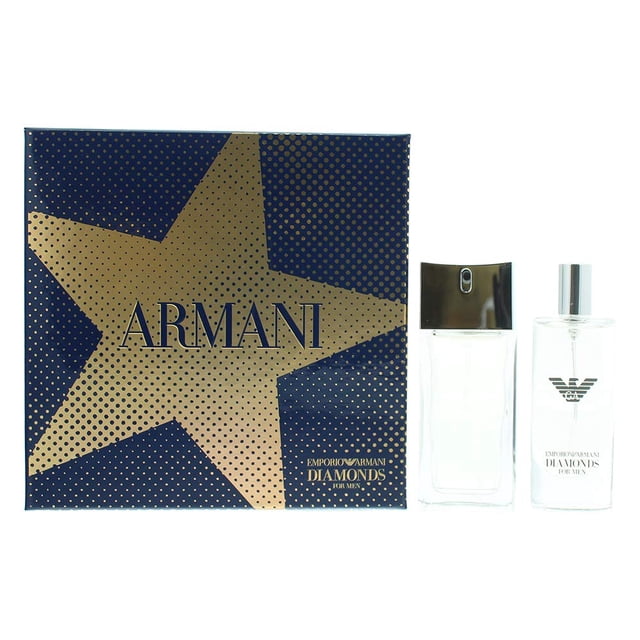 Perfume Giorgio Armani Emporio Diamonds, juego de 2 piezas para hombre, 50 ml
