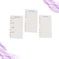 thumbnail image 3 of MasteelfCA 3 Sets 6-Hole Loose-leaf Filler Papers Assorted Replacement Spiral Notebook Paper (A5), 3 of 7