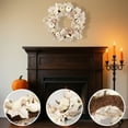 thumbnail image 7 of Zawou White Pumpkin Maple Leaf Wreath – Fall Harvest Door Hanging Decoration for Thanksgiving, Farmhouse, and Holiday Home Decor, 7 of 7