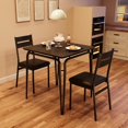 thumbnail image 3 of QinaQin Kitchen Table and Chairs for 2, 29.1 Inch Dining Room Table Set with 2 Upholstered Chairs, 3 of 9