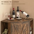 thumbnail image 5 of VEANERWOOD Farmhouse 55" Tall Corner Cabinet, 10-Cubby Corner Storage Cabinet with Adjustable Shelves & 2 Doors for Bathroom,Living Room,Kitchen, 5 of 8