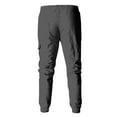 thumbnail image 5 of Men Jogger Pants Drawstring Waist Relaxed Fit Tapered Leg Cargo Style Elastic Cuffs Multiple Pockets Design, 5 of 5