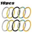 thumbnail image 5 of 10pcs/lot G23 Titanium Hinged Segment Septum Clicker Nose Rings Nipple Clicker Ear Cartilage Tragus Lip Piercing Fashion Jewelry, 5 of 5