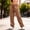 *Brown, variant on ClodeEU Women's Elastic Waist Drawstring Relaxed Fit Wide Leg Casual Pants with Pockets White,Womens Plus XXXXL