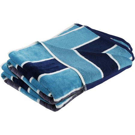 Oversized Bath Towel, 2 Piece Bathroom Towel, 100% Cotton, Highly Absorbent, Super Soft, Soft and Plush - Ocean Sight