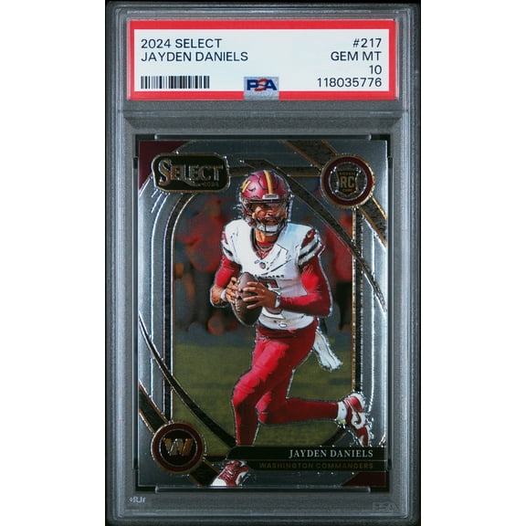 Graded 2024 Panini Select Jayden Daniels #217 Rookie RC Football Card PSA 10 Gem Mint