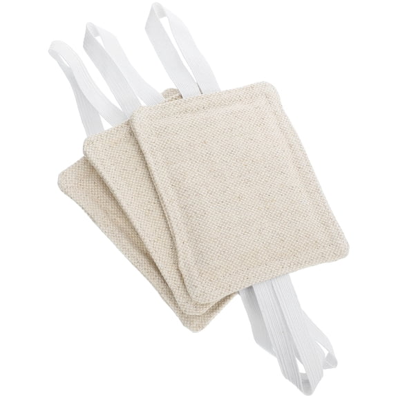 OUNONA Door Noise 3-Pack Beige Cotton Cloth Door Silencers for Quiet Home and Office