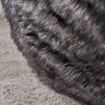 thumbnail image 7 of GDF Studio Laraine Glam Faux Fur 3 Ft. Bean Bag, Black and White Streak, 7 of 7