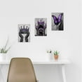 thumbnail image 2 of Hieng African American Canvas Wall Art Pieces Blue Fashion Black Art Print Black Woman Pictures with Crown African Queen Painting Home Decor Unframed, 2 of 6
