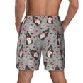 thumbnail image 4 of Goofa Halloween Gnome Printed Men's Swim Trunks Board Shorts Quick Dry Mens Swimming Trunks with Compression Liner,Breathable Fit Hawaii Beach Shorts-Small, 4 of 9