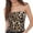Khaki, variant on Womens Casual Tube Tops Leopard Print Sleeveless Strapless Tank Ribbed Fitted Summer Basic Cute Tees 2026