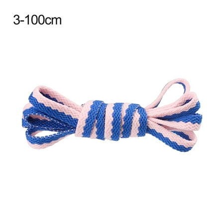 

120/140/160CM Fashion Two Color Stitching Shoes Accessories Drawstring Sneakers Laces Bright Strings Macarone Shoelaces Rainbow Shoe Laces 100CM 3