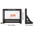 thumbnail image 5 of KFFKFF 20FT Inflatable Movie Screen with Storage Bag, 16:9 Projection Screen for Outdoor Events, Backyard Entertainment, and Home Theater Setup, 5 of 9