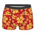 thumbnail image 5 of Uemuo Red Vintage Flowers Pattern Men's Boxer Briefs,Trunk Anti-Chafing,Comfortable, Durable, and Stylish Underwear-Small, 5 of 9