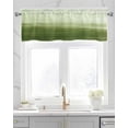 thumbnail image 2 of Green Kitchen Valances for Windows Farmhouse Linen Window Valance Curtain for Living Room Window Treatment Ombre Modern Oil Painting Aesthetics Abstract Art Valance Rod Pocket Topper, 54 x 18 Inch, 2 of 6