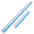 thumbnail image 4 of Shisuyan 2pcs Aluminum Alloy Rulers with Metric and Imperial Measuring for Architects and Engineers Metal Craft Ruler Measuring Tools, 4 of 9