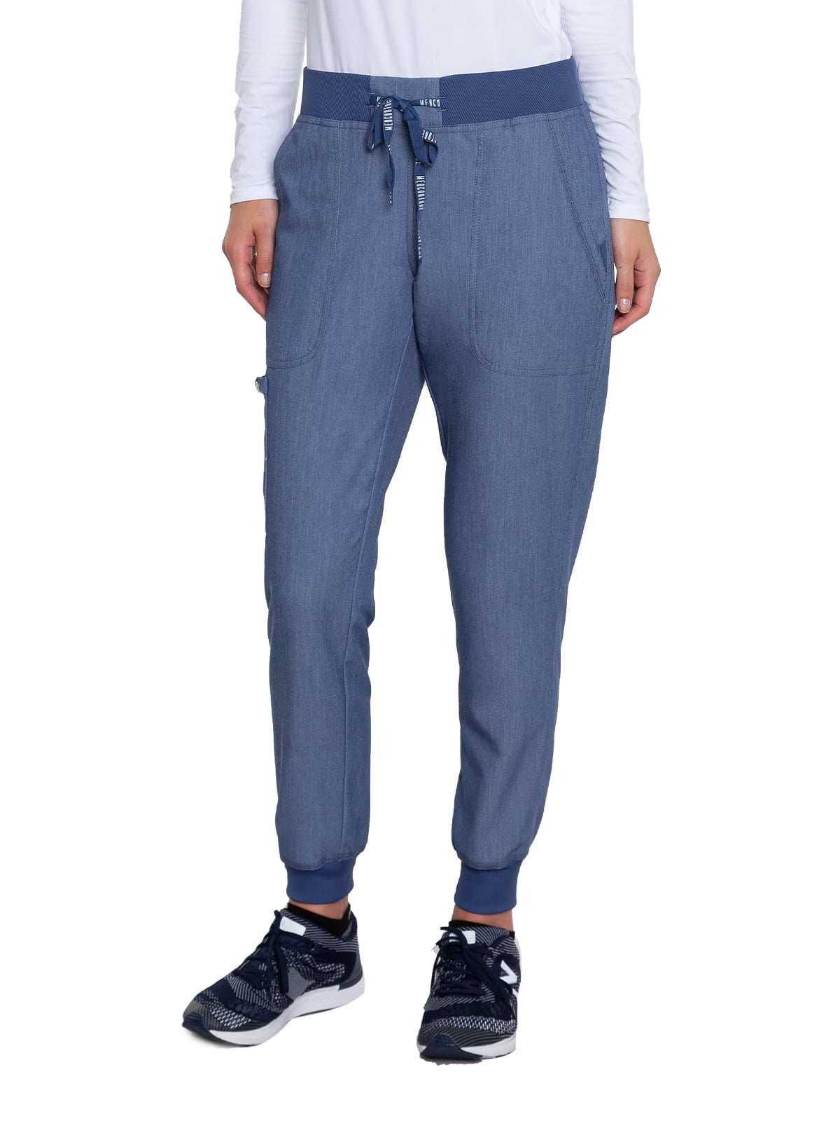 Med Couture Womens 7710 Jenny Jogger Cargo Scrub PantBlue Heather