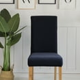 thumbnail image 3 of Gostoto Spandex Jacquard Stretch Checks Solid Banquet Chair Cover,Dining Room Seat Slipcover Furniture Protector, 3 of 5