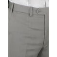 thumbnail image 6 of Mens Side Vent 2-piece Light Gray Wool Modern Fit Suit DTI, 6 of 6