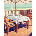 thumbnail image 2 of Fsddascl Spring Floral Outdoor Tablecloth - 60x102 Inch Rectangle Dining Table Cover, Colorful Watercolor Botanical Summer Waterproof Outdoor Table Cloth with Umbrella Hole & Zipper for Picnic/Patio, 2 of 7