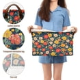 thumbnail image 5 of Yayeee Foldable Storage Basket for Shelves with Handles Waterproof Cloth Bins, Vibrant Flowers, 5 of 7