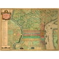thumbnail image 2 of Varle, Charles 14x11 White Modern Wood Framed Museum Art Print Titled - Philadelphia, 1802, 2 of 4