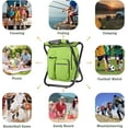 thumbnail image 3 of Back Stool Cooler Chair Heavy Duty LBS Max Load Portable Lightweight Stool Back Folding Fishing Cooler Stool for Camping Hunting Fishing -, 3 of 6