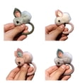 thumbnail image 2 of Meidiya 4 Pcs/Set Stuffed Rabbit Style Hair Bands Hair Barrettes Hair Scrunchies Set Hair Elastics Ties Ropes Felt Plush Bunny Ponytail Holders for Children Girls, 2 of 8