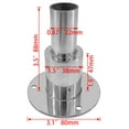 thumbnail image 6 of Marine Boat Hardware Fittings Stainless Steel Straight-through Hull Exhaust Port Marine Hardware Fittings for Diesel Parking Heaters, 6 of 11
