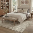 thumbnail image 3 of KUETH Modern 5x7 Area Rugs for Living Room, Non Slip Machine Washable Retro Rugs, Low Pile Chenille Print Rug for Bedroom, Dining Room, Home Office, 3 of 7
