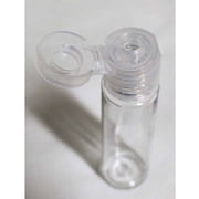 BIN BUDDY 12 Piece Tube Containers w/ Funnel | 12ml Capacity | Clear Plastic | Multi-purpose Storage | Spill-Free Filling | Ideal for Lab & Artwork