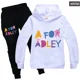 thumbnail image 4 of Nuevos pantalones con capucha para niños de primavera y otoño, traje de 2 piezas, conjuntos de ropa para niñas pequeñas, trajes deportivos para niños, dibujos animados A para ropa Adley, 4 of 5