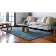 thumbnail image 3 of Rugs.com Lattice Shag Collection Rug – 8' x 10' Light Blue Shag Rug Perfect For Living Rooms, Large Dining Rooms, Open Floorplans, 3 of 9