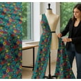 thumbnail image 5 of Soimoi Cotton Poplin Fabric Colorful Flowers Clip Art Decor Fabric Printed Yard 42 Inch Wide, 5 of 7