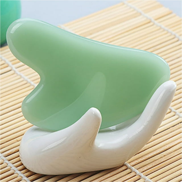 PVCS Gua Sha Facial Massage Chinese Medicine Natural Jade Board Scraping Tool