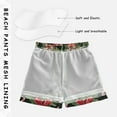 thumbnail image 3 of FORMRS Boys Swim Trunks Quick Dry Mesh Liner Boardshorts Sizes XS-XL, Black Christmas Holly, 3 of 7