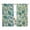SpringGreen SeaGreen Beige, variant on Green Palm Leaf Semi Sheer Window Curtains 63 Inches Long, Tropical Plants Retro Pastoral Summer Rod Pocket Voile Silky Chiffon Curtain Light Filtering Drapes for Living Room, 52"x63", 2 Panels