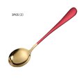 thumbnail image 4 of Coofit Dessert Spoon Long Handle 3PCS Stainless Steel Smooth Mixing Spoon Serving Spoon, 4 of 10