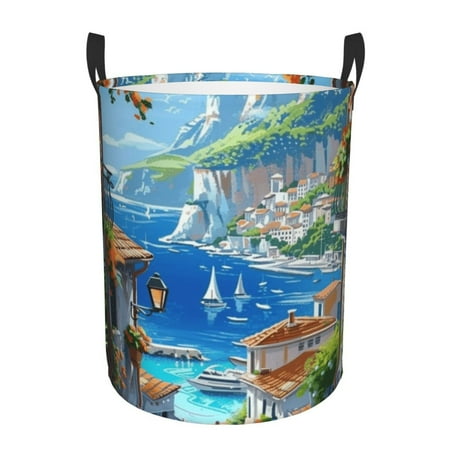 

Architectural feature Circular Gift - Dirty Clothes Storage Bucket Gift used for organizing laundry and bedroom storage