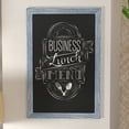 thumbnail image 4 of Flash Furniture Canterbury 24" x 36" Rustic Blue Wall Mount Magnetic Chalkboard Sign with Eraser, Hanging Wall Chalkboard Memo Board for Home, School, or Business, 4 of 12