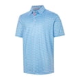 thumbnail image 2 of BUWTTED Men's T Shirts Short Sleeve Full Print Graphic Golf Polos Comfortable Breathable Casual Top Outdoor Activities Blue Shirt XXXXXL, 2 of 4