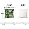 thumbnail image 6 of Sage Green Olive White Pillow Covers 20x20, Abstract Art Outdoor Decorative Throw Pillows for Couch, Modern Geometry Decor Cushion Cover 2 Pcs Soft Farmhouse Square Pillowcase for Bed Car Safa, 6 of 6
