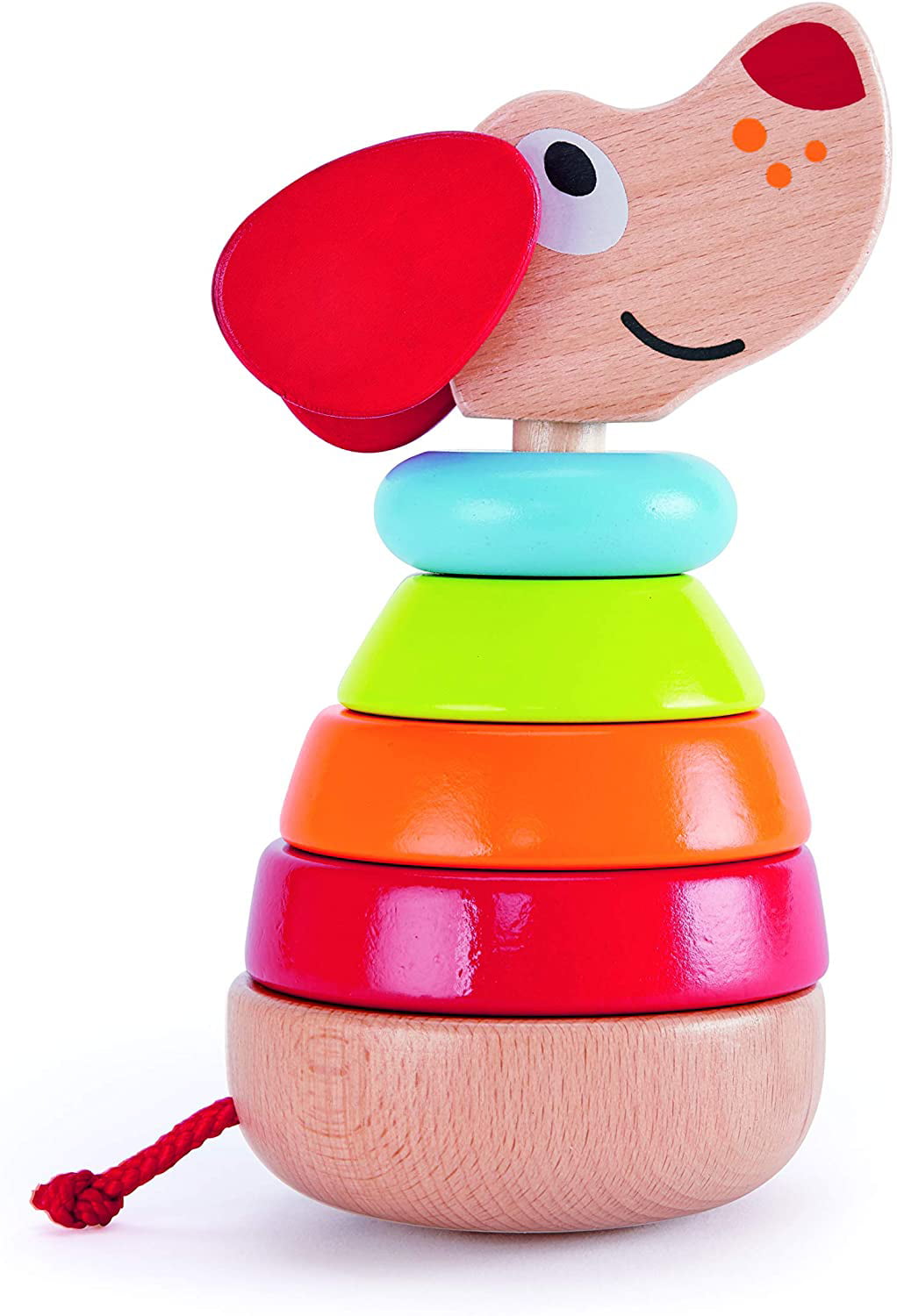 Hape Clown Stacker Toddler Wooden Ring Toy 