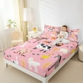 thumbnail image 4 of jejeloiu Cute Milk Cow Bed Sheets,Kawaii Animal Pig King Sheets,Rustic Farmhouse Cabin Sheet Set,Microfiber Bedroom Decor,4 Pieces, 4 of 7
