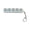 With light, variant on Decompressing Keyboards Toy For Adults Stress Toy Stress Finger Keyboards Gaming Keychain