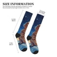 thumbnail image 4 of Pofeuu Starry Sky Cloud Dog Print Compression Socks for Women & Men Circulation - Best Support for Nurses,Running,Athletic,Sports, 4 of 7