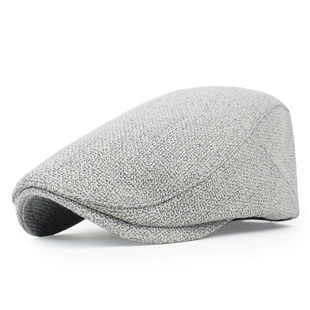Gorra plana para hombre, gris, ligera, estilo Gatsby Newsboy